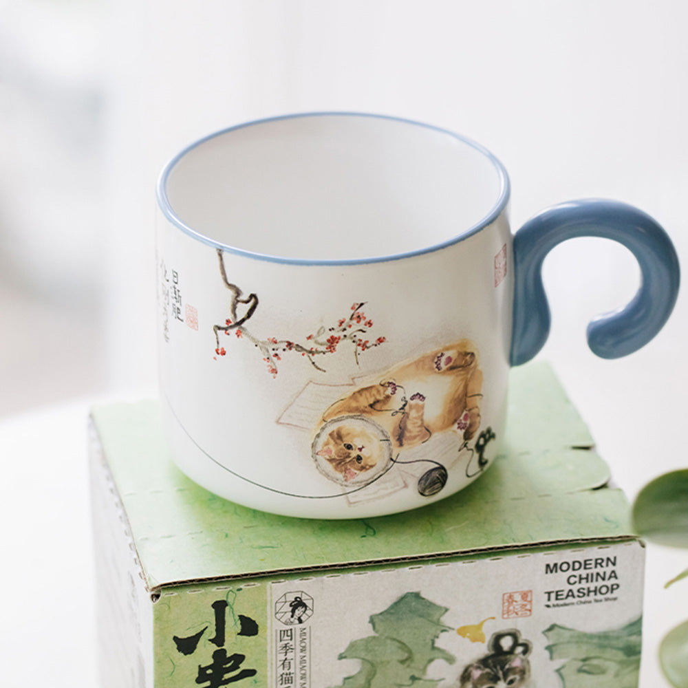 Mug Blind Box 1PC (1 of 4 Possible Styles)- Cat Tail Handle