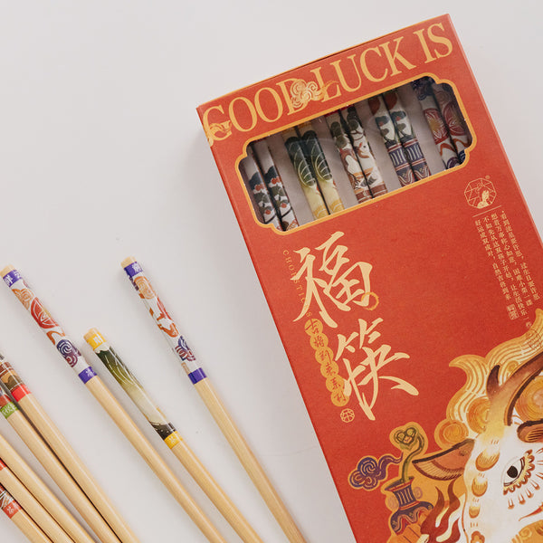 ChaYanYueSe Bamboo Chopstick, 5 Pairs