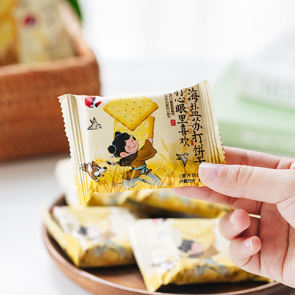 ChaYanYueSe Sea Salt Soda Crackers, 5-Pack