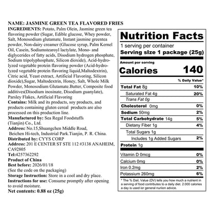 Potato Sticks - Jasmine Green Tea Flavor